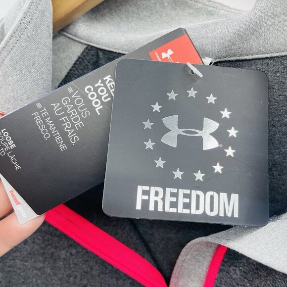 Under Armour Womens Size Large Freedom Tech Tactical Half Zip Pullover $45 2629 - Picture 9 of 11